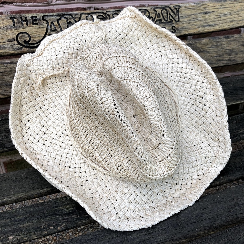 Cream Colored Straw Hat
